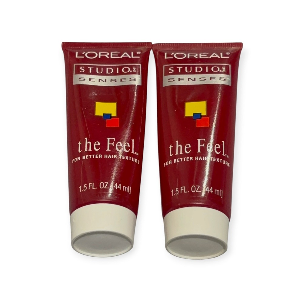 L'Oreal Studio Line Senses The Feel Hair Texture Cream 1.5 oz Lot of 2